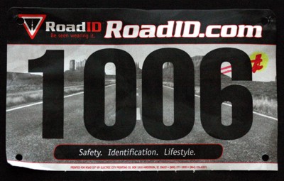 Race Number from the Almost World Famous Holiday Chili Run