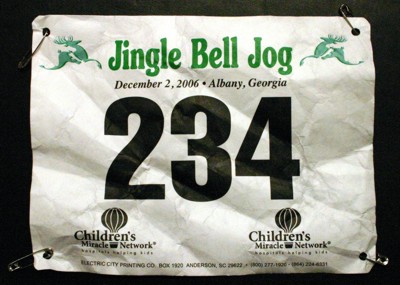 Jingle Bell Jog Race Number